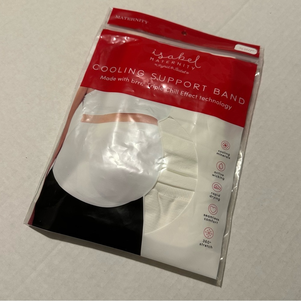 Isabel Maternity White Cooling Belly Support Band XS/S